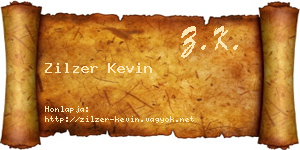 Zilzer Kevin névjegykártya